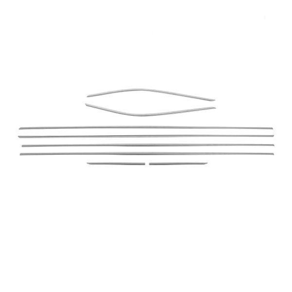 2012-2015 Toyota Prius Wagon Window Molding Trim Streamer Steel Silver 8 Pcs on Sale