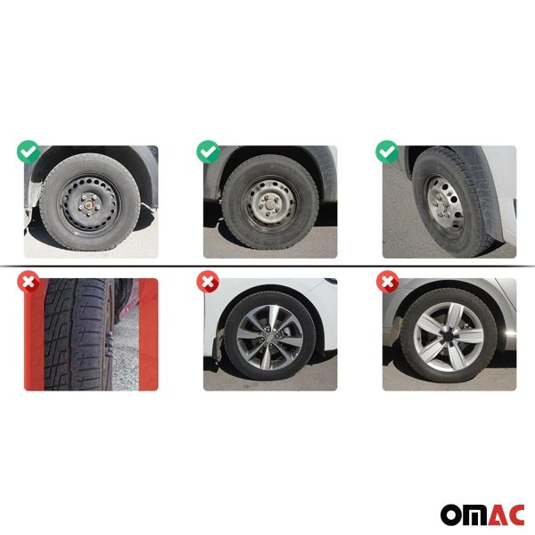 Bicolo Hub Caps Wheel Cover 14  Black & Violet Full Set 4 pcs. Online Sale - Image 4