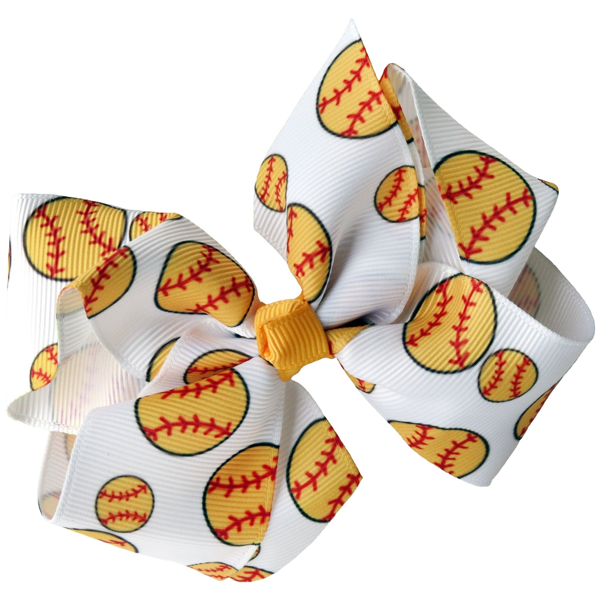 Softball Ball Sports Classic Hair Bow For Sale